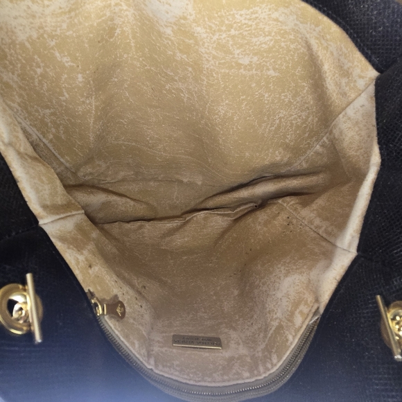 Bottega Veneta Marco Polo Bucket Shoulder Bag Black Leather Gold Hardware Tote - Picture 3 of 10